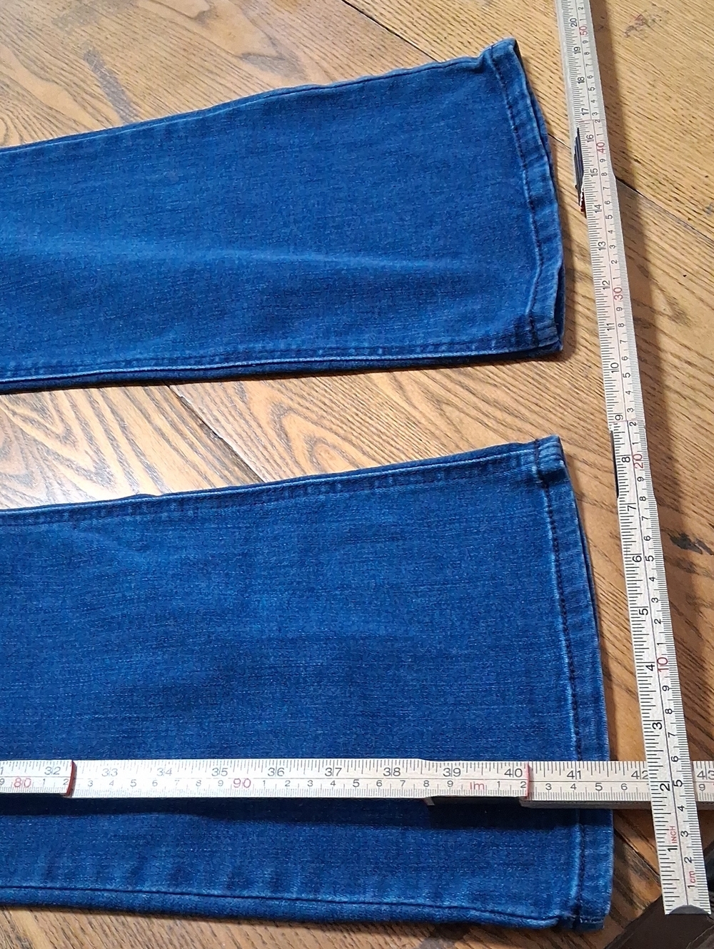 DEMOCRACY Jean Womens 12 BLUE FLARE FLARED Preowned Denim AB SOLUTION BOOTCUT - Picture 2 of 6